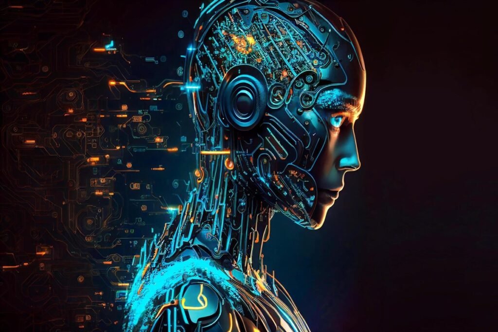 AI and futuristic technology concept representing top emerging technologies to watch in 2025